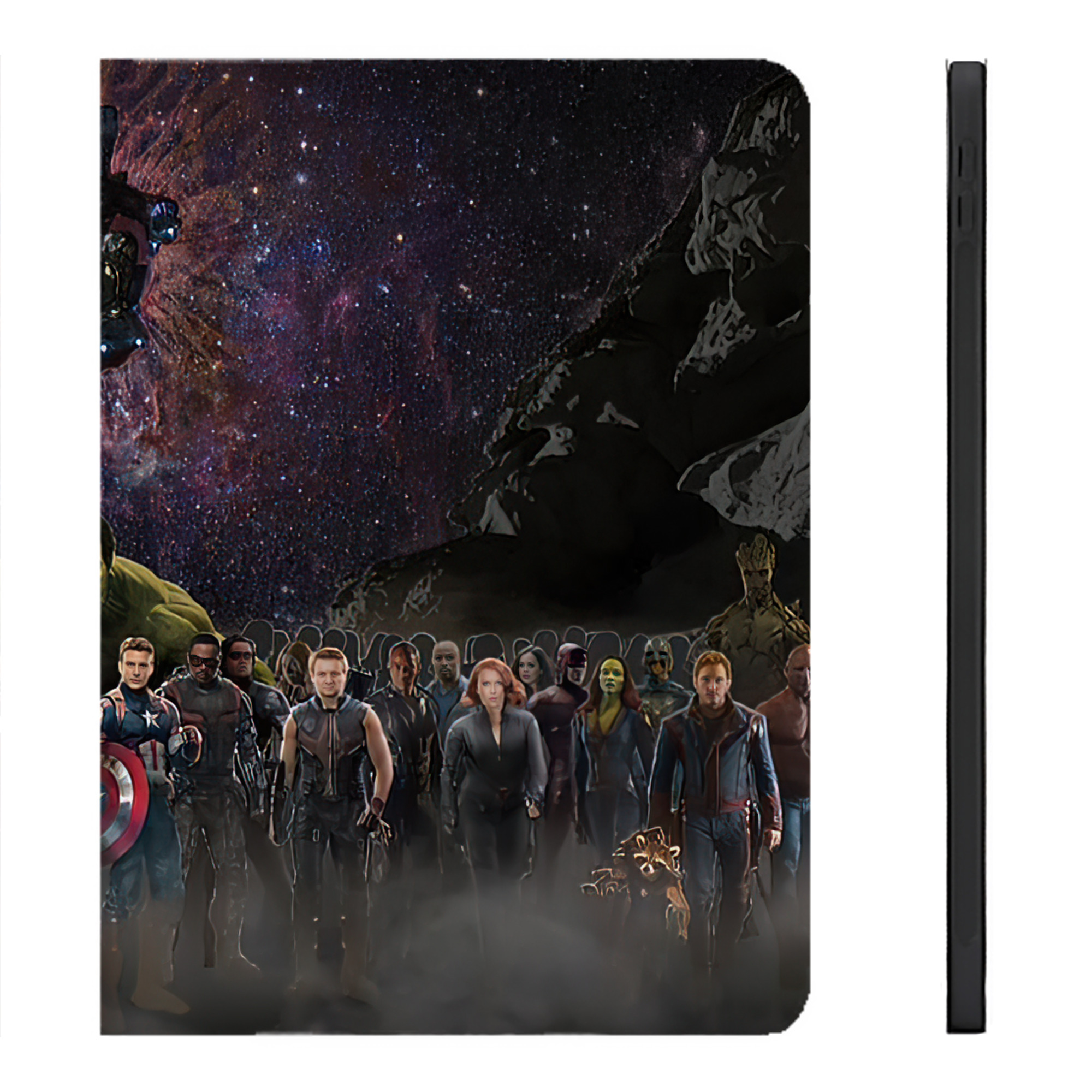 （画像用） アベンジャーズ The Avengers IPadケース ペンホルダー付き ブックスタイルデザイン